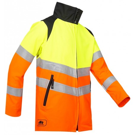 Veste de travail forestière haute visibilité