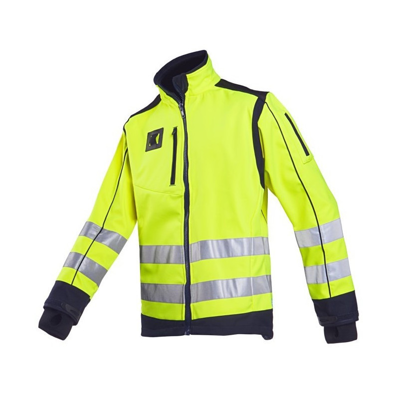Veste softshell hiver haute visibilité