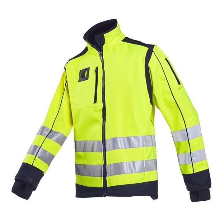 Veste softshell hiver haute visibilité