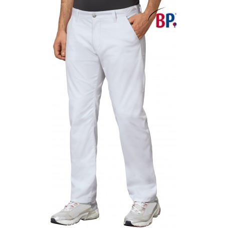 Pantalon médical coupe ajusté chino homme