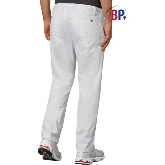 Pantalon médical coupe ajusté chino homme