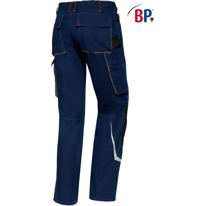 Pantalon de travail coupe slim avec poches protection genoux