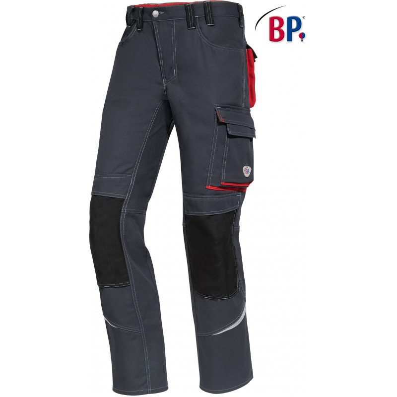 Pantalon de travail coupe slim avec poches protection genoux