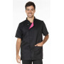 Tunique homme manches courtes en Tencel/polyester