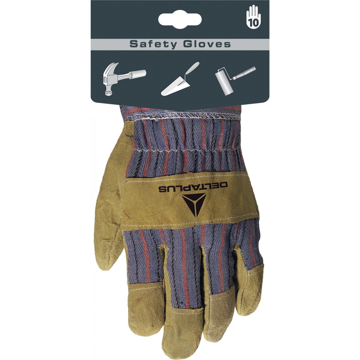 Gant avec croûte bovin toile