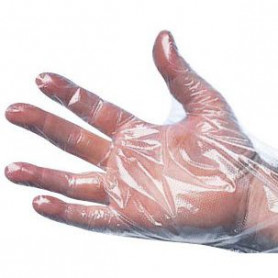 1pc, Gants En Plastique, HDPE Clair En Plastique Polyéthylène Cuisine  Imperméable Jetable Ménage Alimentaire PE Gant À Usage Unique