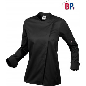 Veste de cuisine noir manches longues hommes stretch