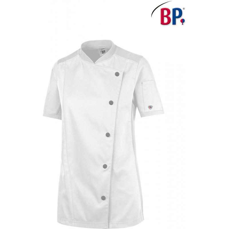 Veste de cuisine femme manches courtes respirante