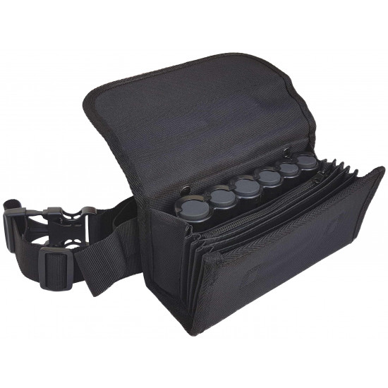 Sacoche de Serveur TOILE + Poche Zippée + Monnayeur 6 PIÈCES Euro