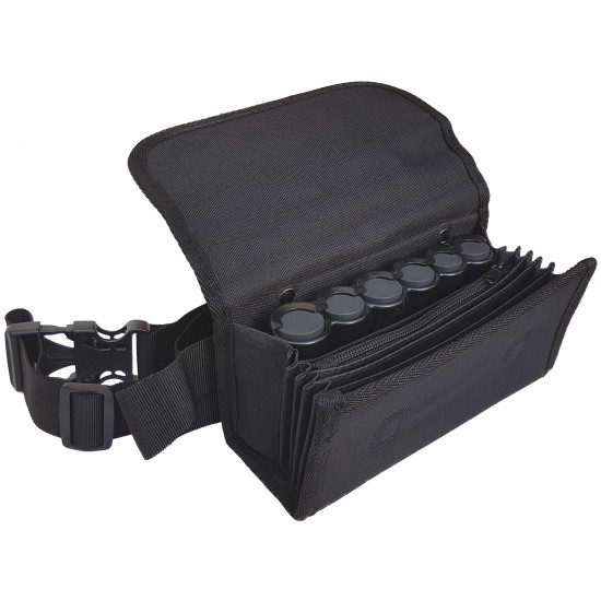 Sacoche de Serveur TOILE + Poche Zippée + Monnayeur 6 PIÈCES Euro