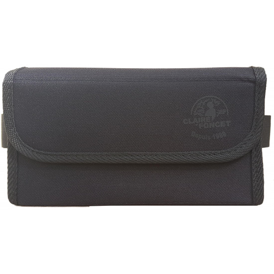 Sacoche Coffret TISSU + Compartiment Intérieur Zippé + Monnayeur 8 PIÈCES Transparent