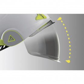 Casque de chantier double électricien avec visière escamotable (2)
