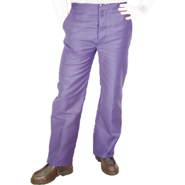 Pantalon Vintage en Moleskine 100% Coton Coupe Droite