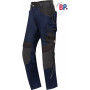 Pantalon de travail homme léger, Strech, multipoches, dos montant