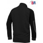 Pull homme de travail col demi zippé