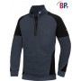 Pull homme de travail col demi zippé