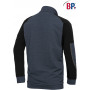 Pull homme de travail col demi zippé