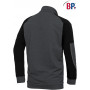 Pull homme de travail col demi zippé