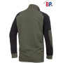 Pull homme de travail col demi zippé