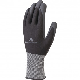 Gant tricot polyester/spandex paume mousse nitrile