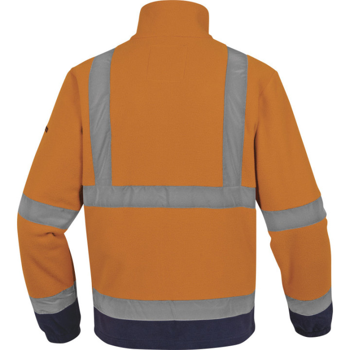 Veste laine polaire polyester haute-visibilité