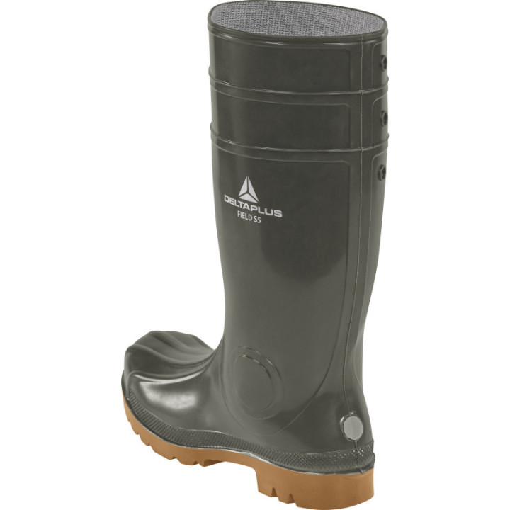 Botte de sécurité en PVC à "gros crampons"