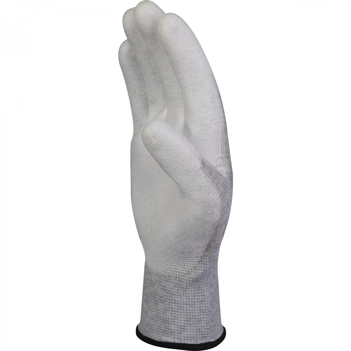 Gant antistatique tricot polyester/carbone paume enduite PU ESD Gant antistatique tricot polyester/carbone paume enduite PU ESD