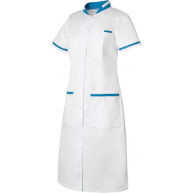 Blouse de travail, Manches Courtes, Col officier