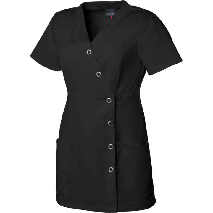 Tunique de travail, Manches Courtes, Empiècement en maille