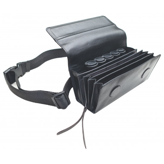 Sacoche de service en cuir avec monnayeur 5 pièces pour un service plus rapide