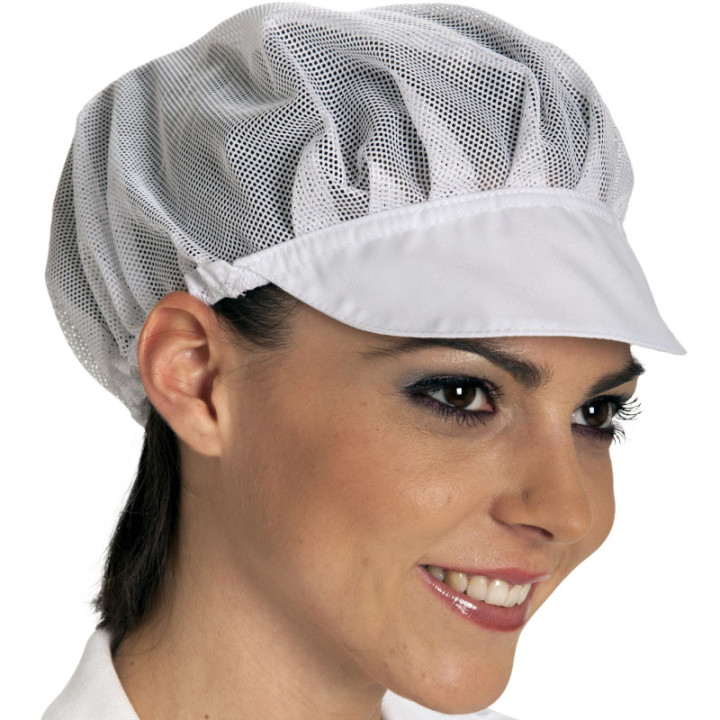 Casquette gavroche agroalimentaire filet aéré cuisine