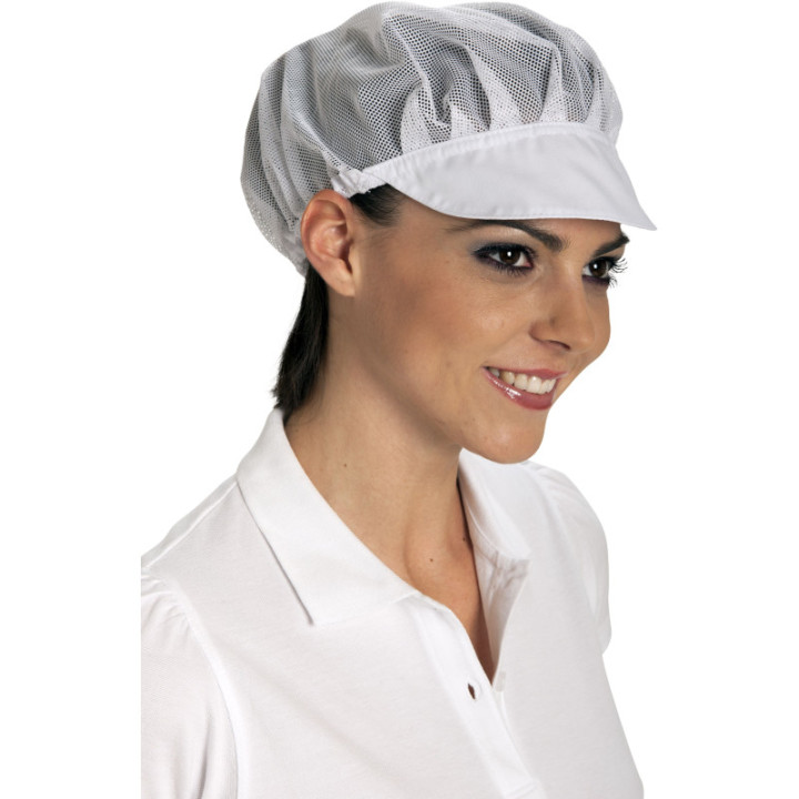 Casquette gavroche agroalimentaire filet aéré cuisine