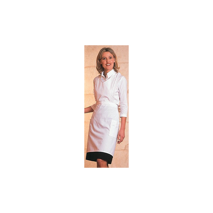 Bavette Seville femme blanche avec broderie anglaise