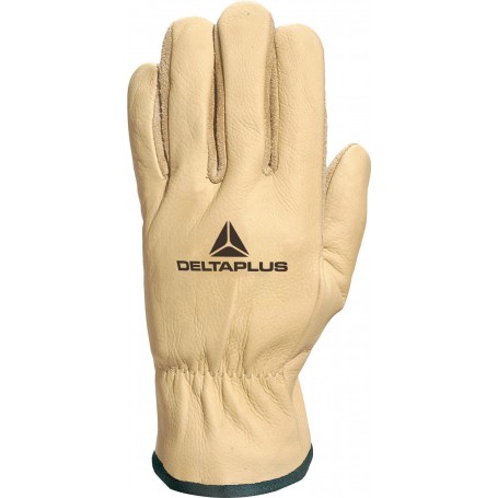 Gants cuir fleur hydrofuge retournée doublé kevlar 2 fils