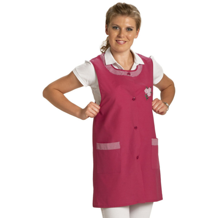 Blouse femme 3/4 sans manches unie – usage professionnel