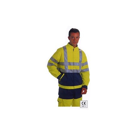 Blouson homme: 65%polyester/35%coton.