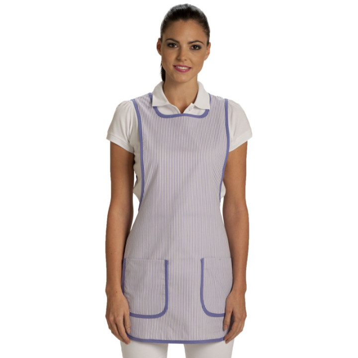 Chasuble rayée popeline femme cuisine service restauration