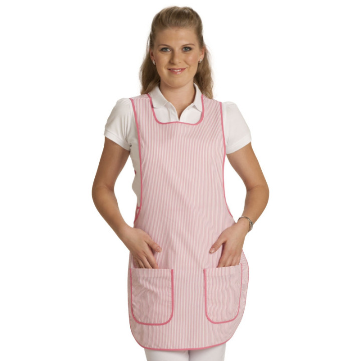 Chasuble rayée popeline femme cuisine service restauration