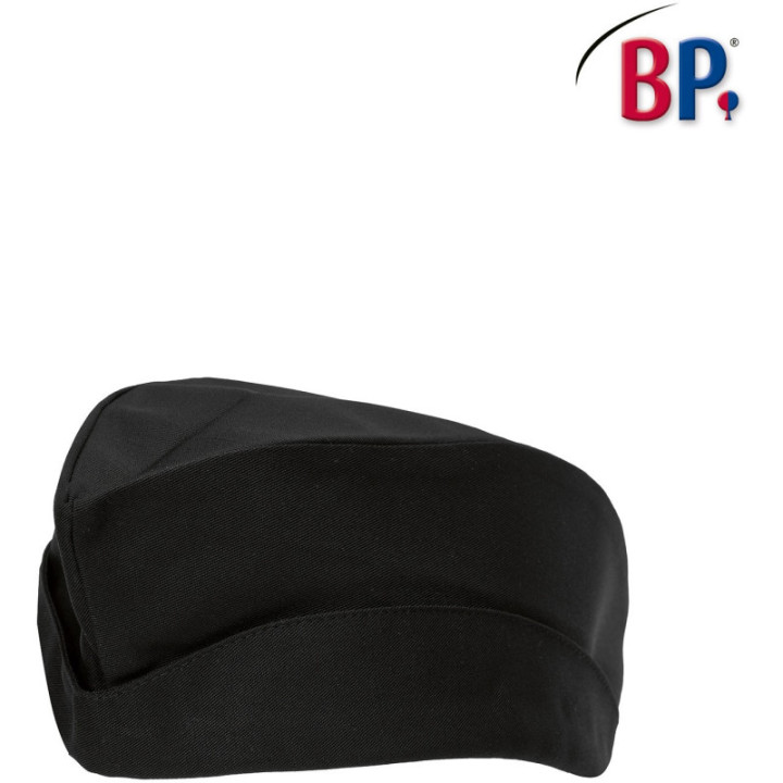 Calot de cuisine polyester coton noir BP réglable