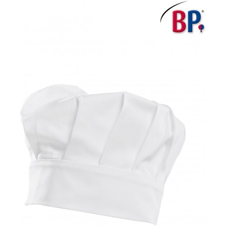 Toque petit chef reglable par elastique boutonniere