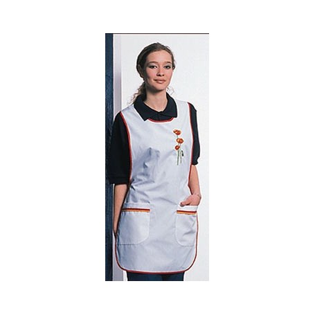 Chasuble brodee coquelicots ou jonquilles,popeline 67/33