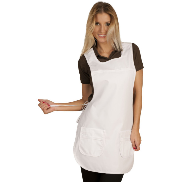 Chasuble blanche femme service et restauration adulte