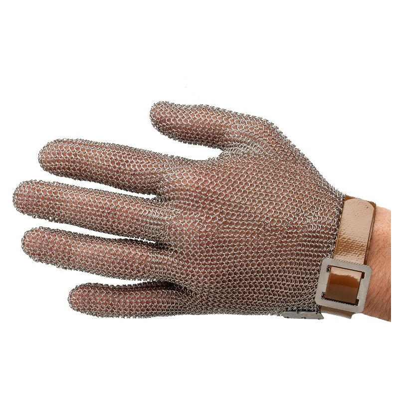 Gant Anti Coupure,Gant Huitre La Protection De Niveau 5 En Treillis  Métallique En Acier inoxydable Convient Aux Gants De Travail Pour Les  Huîtres,La