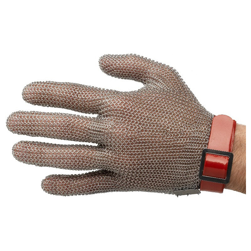 Gant à huîtres anti-couteau en cotte de mailles métal inox