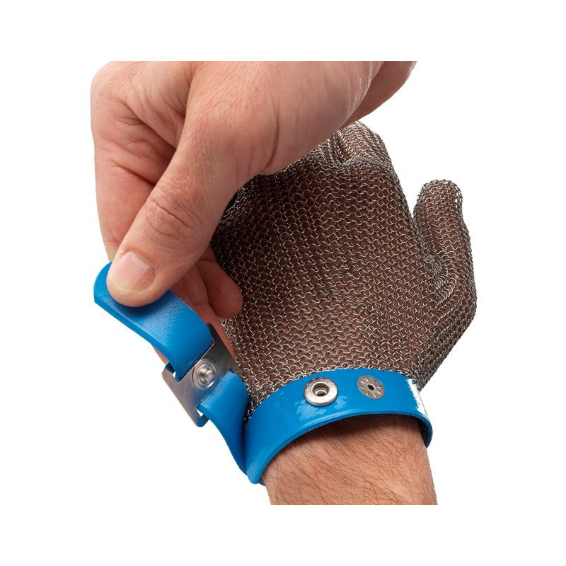 Gant à huîtres anti-couteau en cotte de mailles métal inox