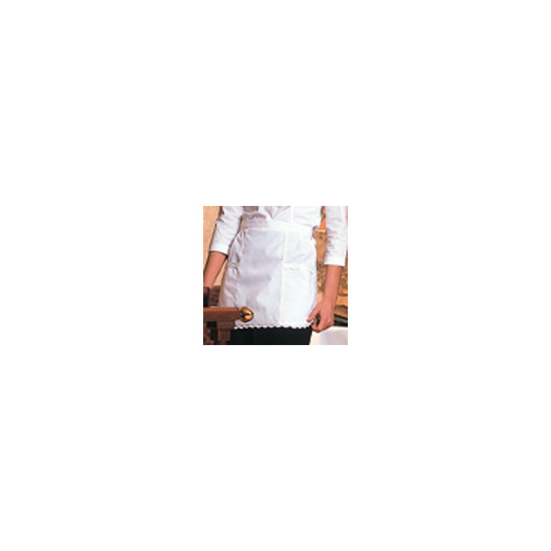 Tablier serveuse monaco broderie ecaille poly-coton 67/33