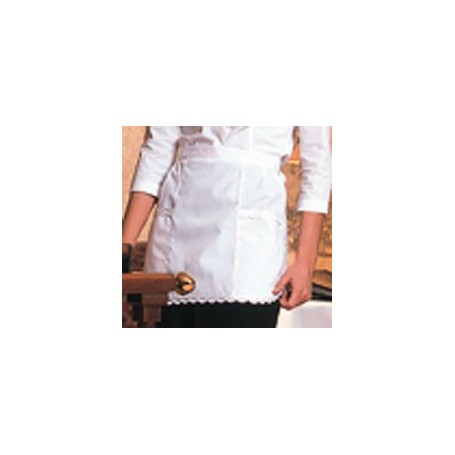 Tablier serveuse monaco broderie ecaille poly-coton 67/33