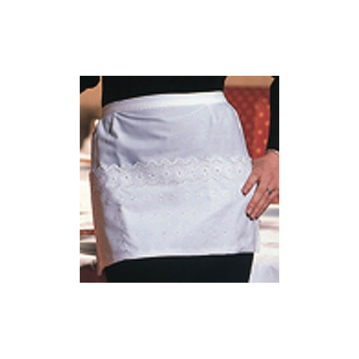 Tablier serveuse dame dentelle 3 poches service restauration