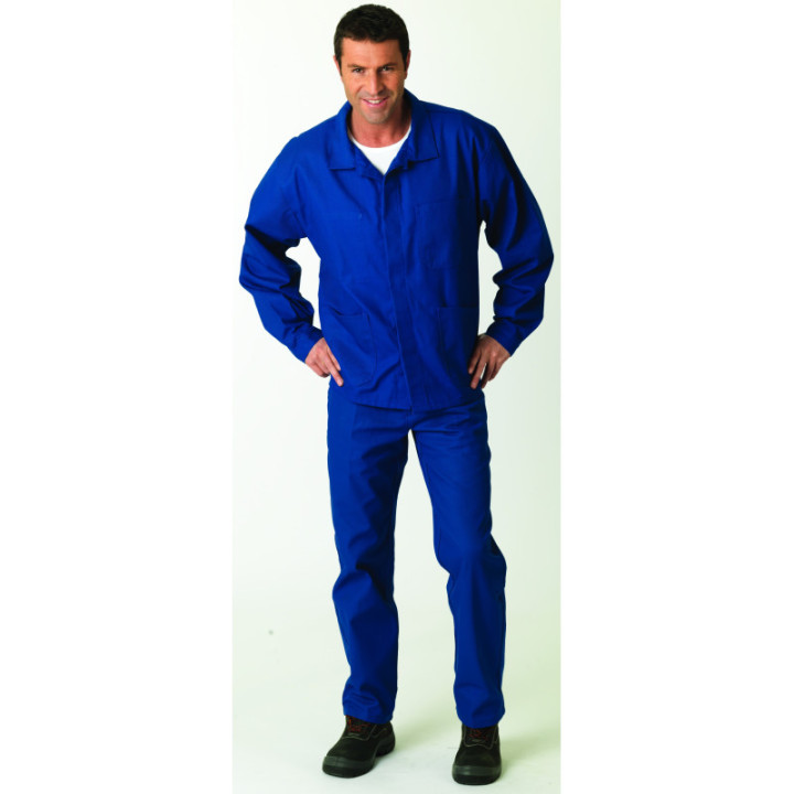 Veste de travail coton Sanfor bleu MUZELLE DULAC