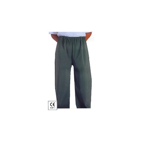 Pantalon de pluie: pvc.